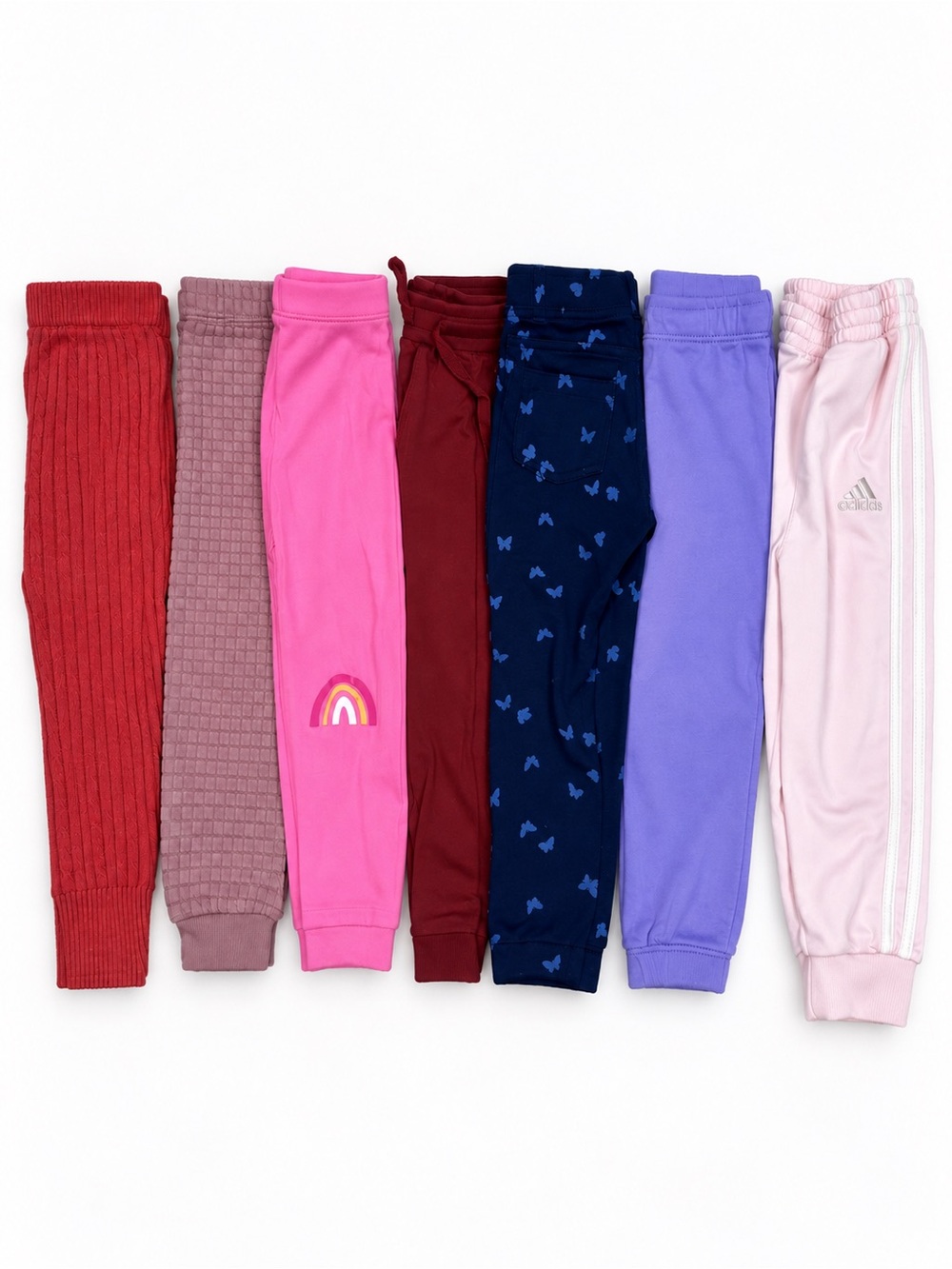 [KID] Girls 2T-3T Pants Bundle 7 Pc Adidas H&M Leggings Joggers Lot